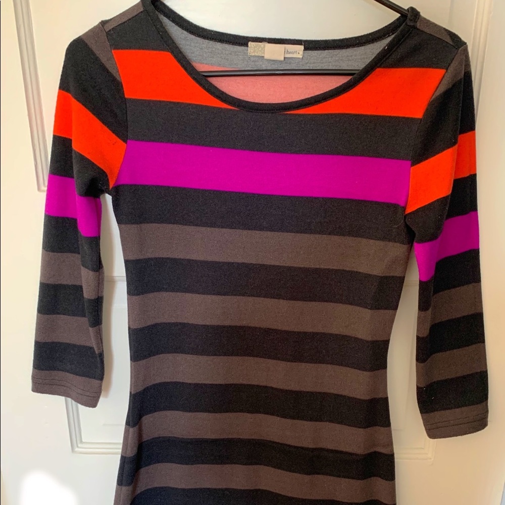 Derek Heart striped sweater dress